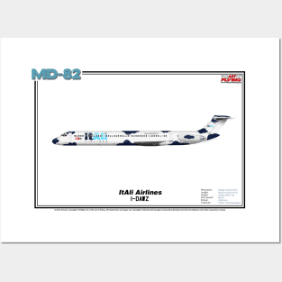 McDonnell Douglas MD-82 - ItAli Airlines (Art Print) Posters and Art